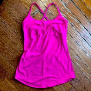 Lululemon pink workout top